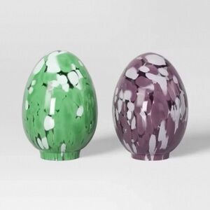 2pk Confetti Glass Easter Eggs Threshold NEW